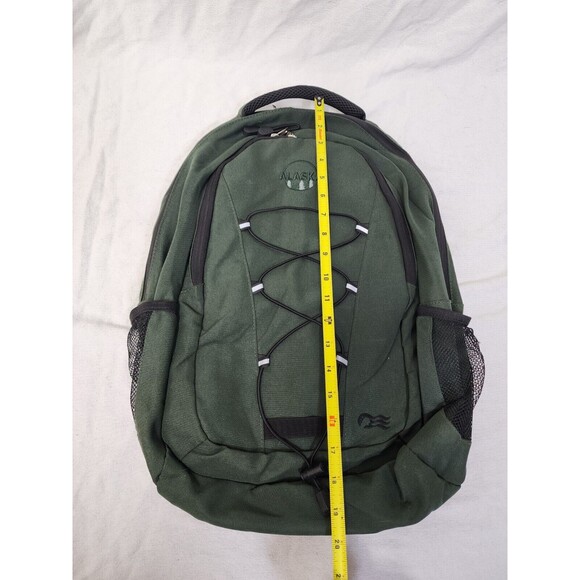 Alaska Green Canvas Backpack 2 Zipper. - Picture 9 of 15